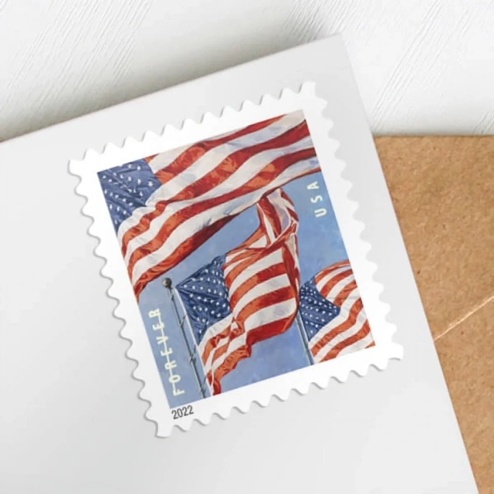USPS 2022 National Flag Permanent Commemorative Stamps (500 pieces)